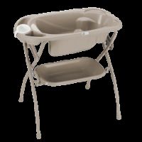 Cadita Baby Bagno cu suport metalic si tub de evacuare, Maroniu, Cam