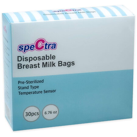 Pungi de depozitare, pentru lapte matern, cu fermoar, 30 buc, Spectra