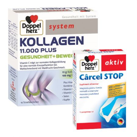 Pachet kollagen 11000 plus Carcel stop 10 flacoane+10 comprimate