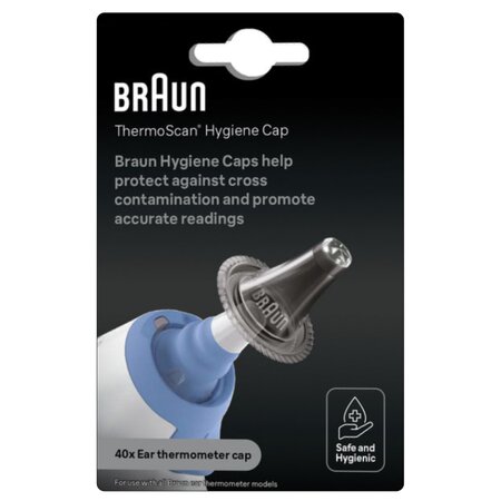 Set capace igienice pentru termometre auriculare ThermoScan, LF40, 40 bucati, Braun 683998
