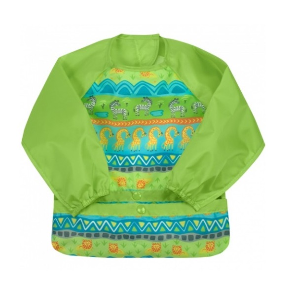 Bavetica multifunctionala cu maneci lungi, Green Safari, 2-4 ani, Green Sprouts