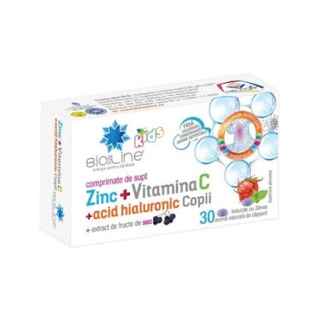 Zinc cu vitamina C si acid hialuronic pentru copii