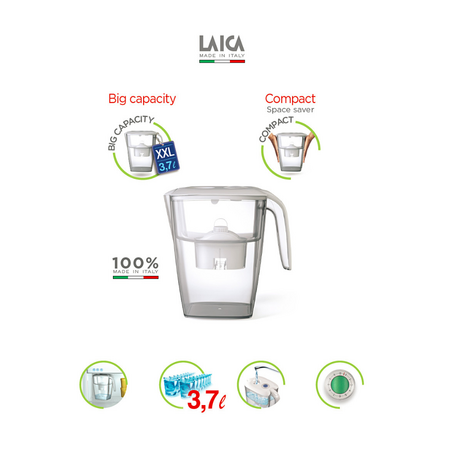 Cana filtranta de apa, Big Roma 3.7L, J9071A1, Laica 580332