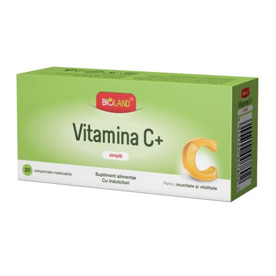 Vitamina C Simpla Bioland , 20 comprimate, Biofarm