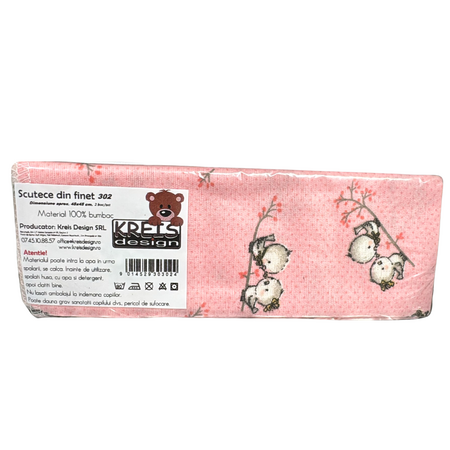 Set 2 scutece din finet cu design, 45x45 cm, Kreis 684506