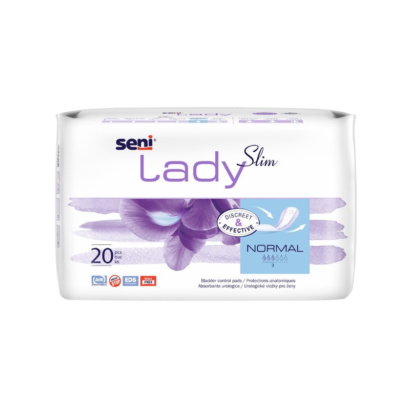 Absorbante incontinenta femei, Normal, 20 buc, Seni Lady