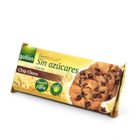 Biscuiti fara zahar Chip Choco, 125g, Gullon