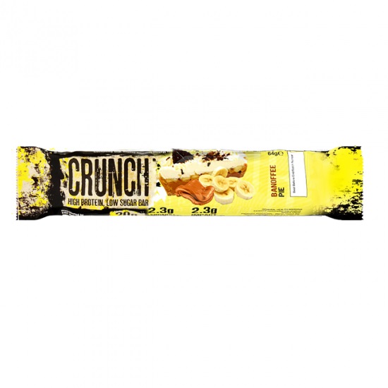 Baton proteic Banoffee Pie Crunch, 64g, Warrior   