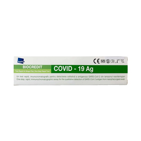  Test rapid COVID-19 antigen RapiGEN, 1 buc, Biocredit