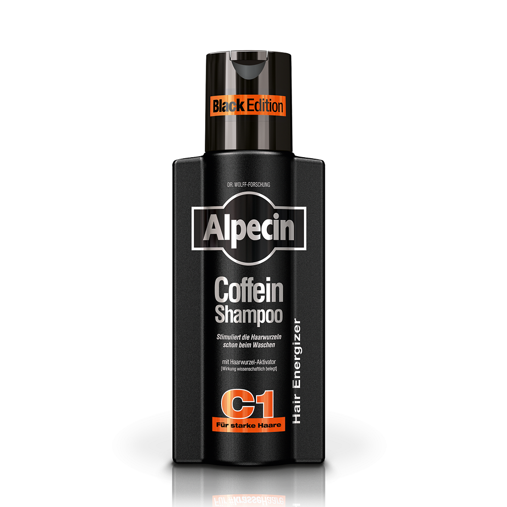 Sampon cu cafeina C1 Black Edition, 250 ml, Alpecin