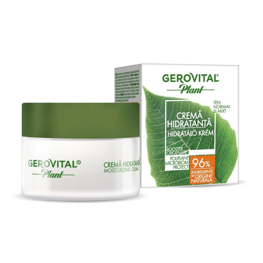 Crema hidratanta pentru ten nomal-mixt, 50 ml, Gerovital Plant