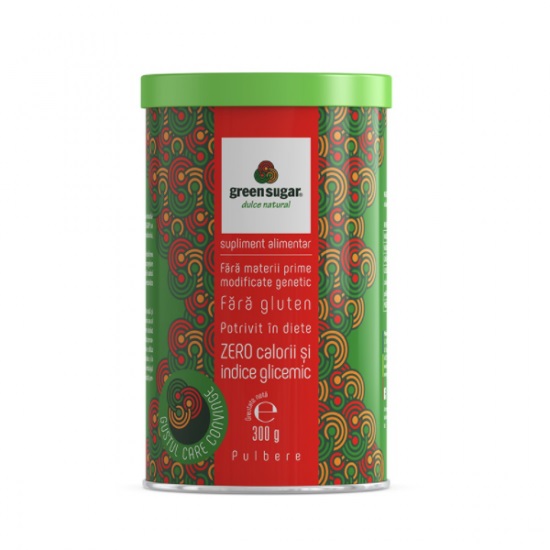 Indulcitor pulbere Green Sugar, 300 g, Remedia