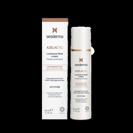 Fluid luminos SPF 50, cu efect depigmentant Azelac RU, 50 ml, Sesderma