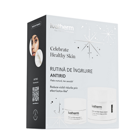 Pachet Crema antirid, 50 ml + Crema antirid si anti-cearcan, 15 ml, Ivatherm