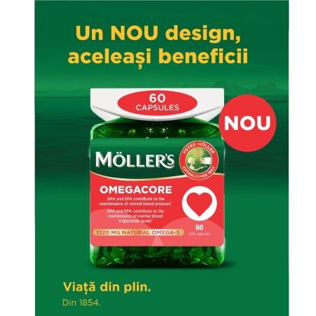 Omegacore, 1320 mg, 60 capsule, Moller's 732393