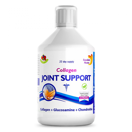 Colagen lichid hidrolizat Tip 1, 2 si 3 Joint Support, 5000 mg, 500 ml, Swedish Nutra