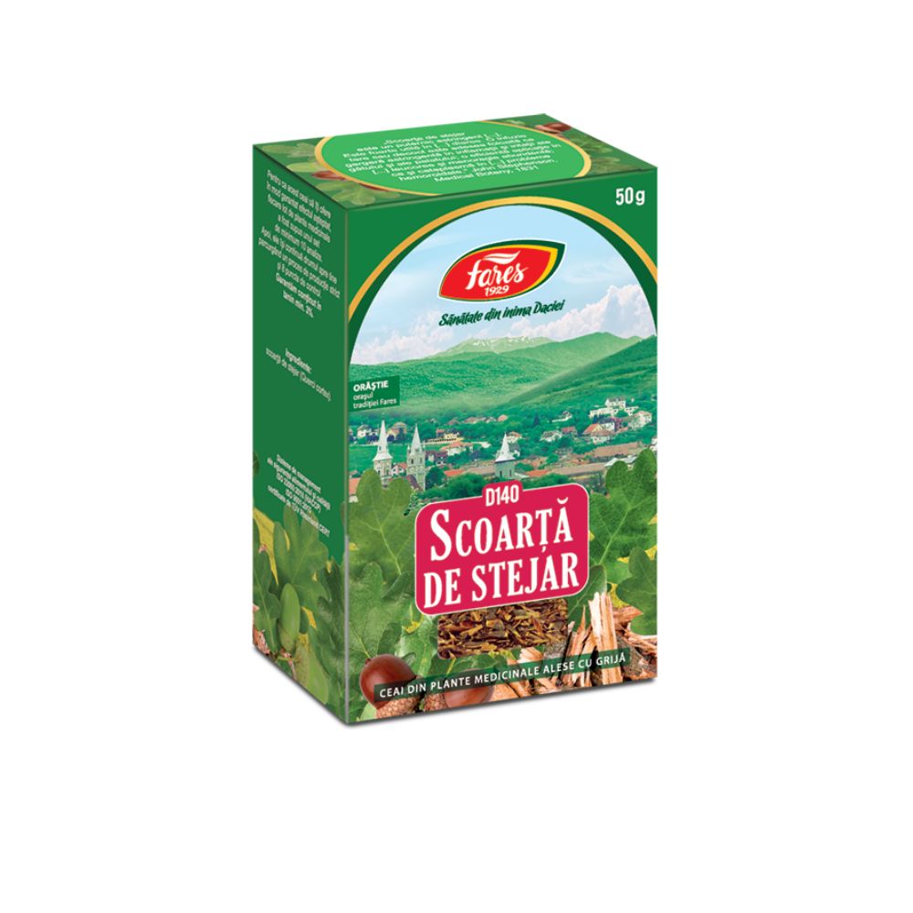 Ceai scoarta de stejar, 50 g, Fares