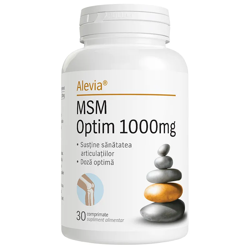 MSM Optim 1000mg, 30 comprimate, Alevia