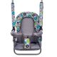 Leagan pentru copii cu spatar reglabil si bara detasabila, Grey Flowers, Top Kids 447954