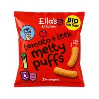Pufuleti naturali organici, Rosii si Praz, 7 luni+, 20 g, Ella s Kitchen
