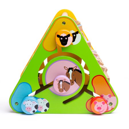 Centru de activitati cu litere si imagini, +12 luni, Bigjigs 652691