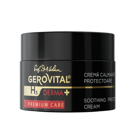 Crema calmanta protectoare Gerovital H3 Derma+ Premium Care, 50 ml, Farmec 797308