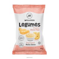 Chipsuri Bio din linte rosie cu aroma de branza nacho si sare, 35 g, Mc Lloyd's
