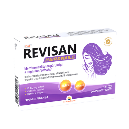 Revisan pentru par si unghii, 30 comprimate, Sun Wave Pharma