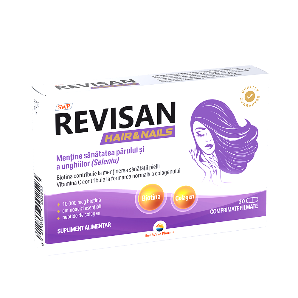 Revisan pentru par si unghii, 30 comprimate, Sun Wave Pharma