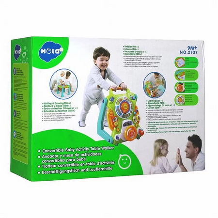 Antemergator si centru de activitati interactive 3 in 1, 9 luni+, Hola 664947