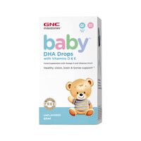 Picaturi cu DHA + Vitamina D si E pentru bebelusi, 60 ml, GNC