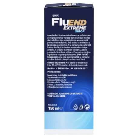 FluEnd Extreme Sirop, 150 ml, Sun Wave Pharma 770854
