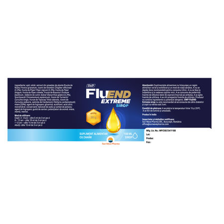 FluEnd Extreme Sirop, 150 ml, Sun Wave Pharma 770856