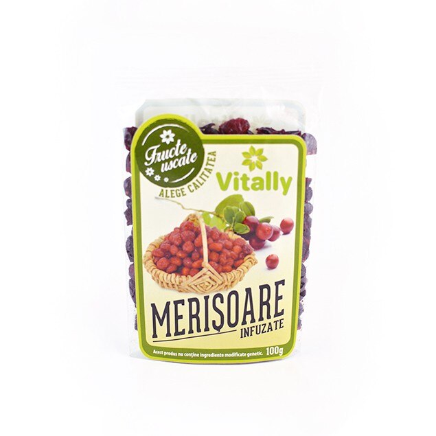 Merisoare infuzate, 100 g, Vitally