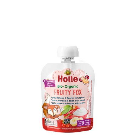 Piure de Mere, Banane si fructe de padure cu iaurt Fruity Fox