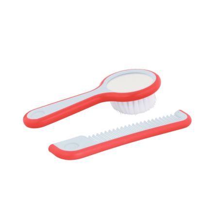 Set perie si pieptan Rosu, 31062022, Bebeconfort 448003