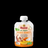 Piure Bio de Mango cu iaurt Mango Monkey, 85g, Holle