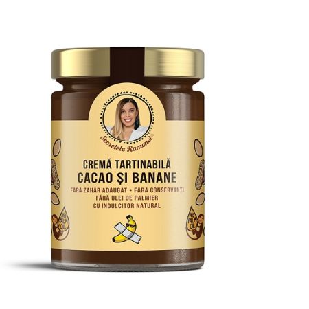 Crema tartinabila cu cacao si banane