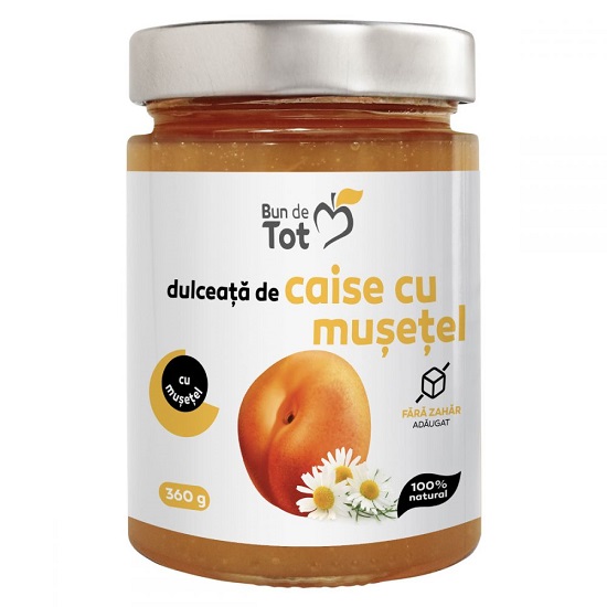 Dulceata de caise cu musetel, 360g, Dacia Plant