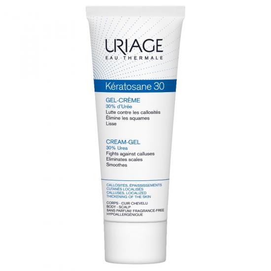 Gel Crema pentru pielea dura Keratosane 30, 75 ml, Uriage