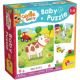 Puzzle La ferma, 1-4 ani, 24 piese, Lisciani 476003