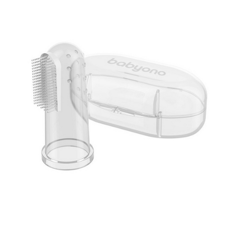 Degetar pentru masarea gingiilor, transparent, Babyono       476174
