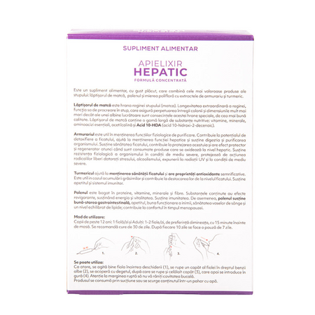 Apielixir protectie hepatica, 20 + 10 fiole x 10 ml, Albina Carpatina 817023