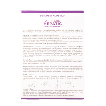 Apielixir protectie hepatica, 20 fiole x 10 ml, Albina Carpatina 816976