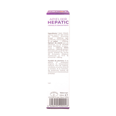 Apielixir protectie hepatica, 20 fiole x 10 ml, Albina Carpatina 816977