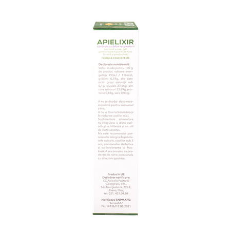 Apielixir, 20 fiole x 10 ml, Albina Carpatina 816985
