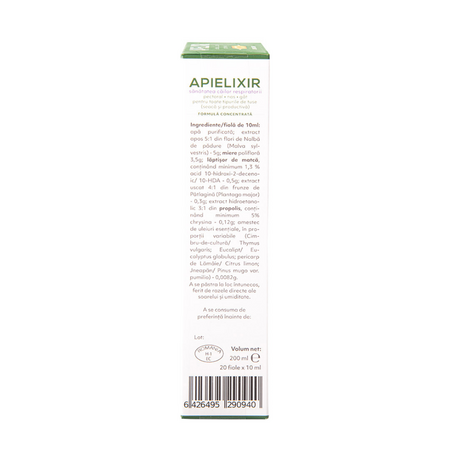 Apielixir, 20 fiole x 10 ml, Albina Carpatina 816987