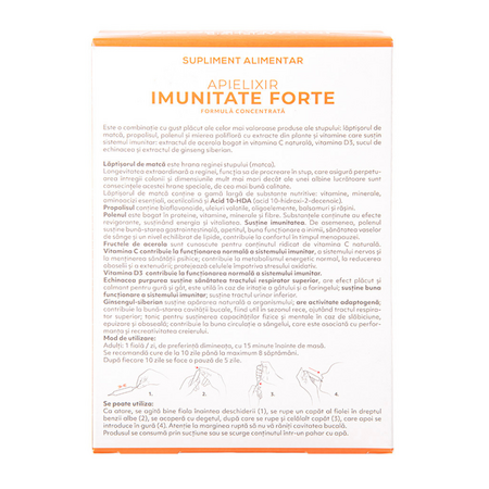 Apielixir imunitate Forte, 20 + 10 fiole x 10 ml, Albina Carpatina 817018