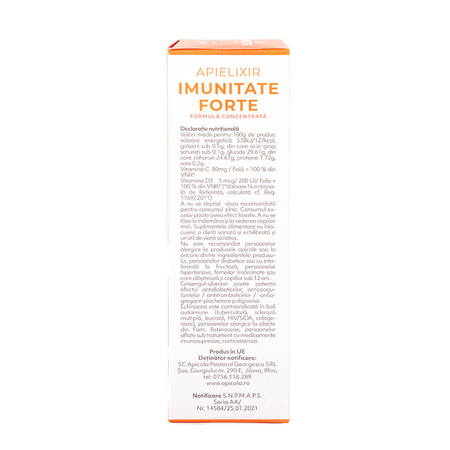 Apielixir imunitate Forte, 20 + 10 fiole x 10 ml, Albina Carpatina 817019