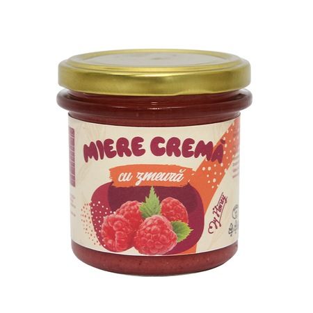 Miere crema cu zmeura